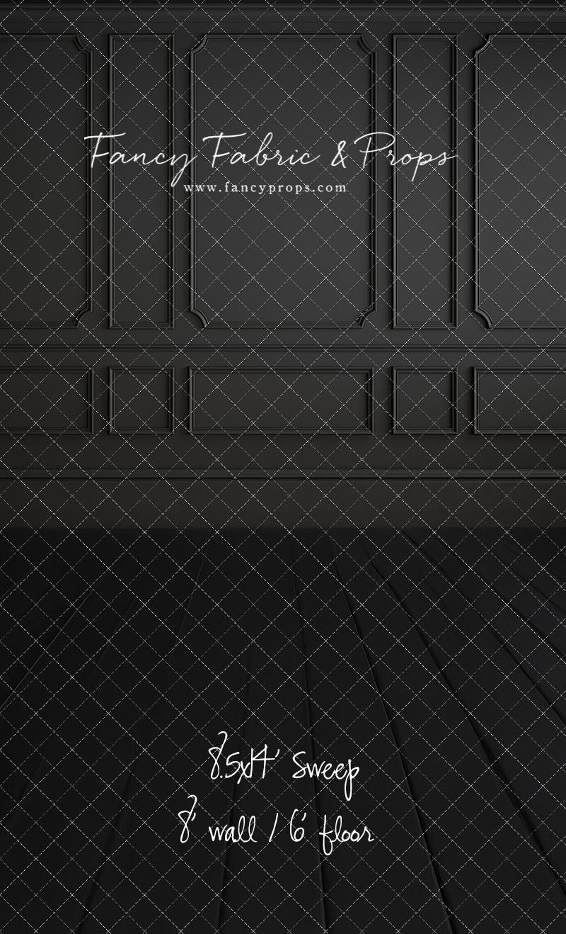 Simple Matte Black Wall - With Sweep Option