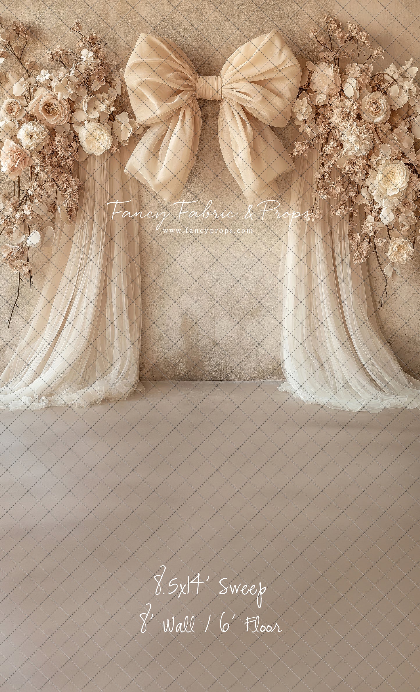 Soft Bow & Tulle - With Sweep Option