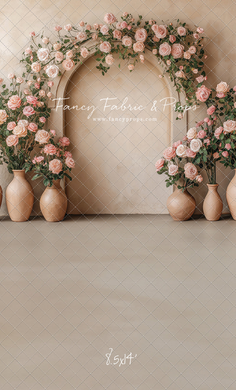 Soft Rose Arch - With Sweep Option