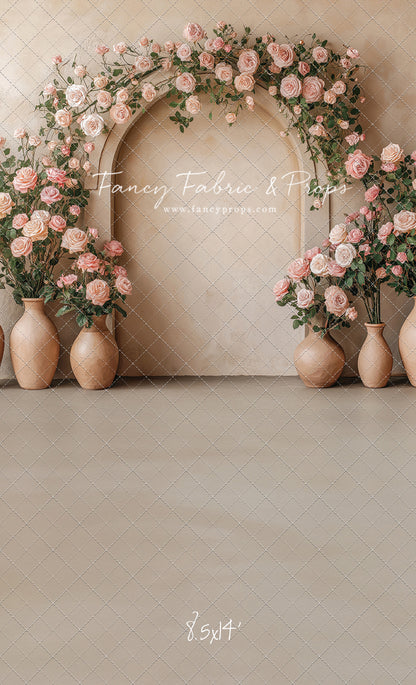 Soft Rose Arch - With Sweep Option