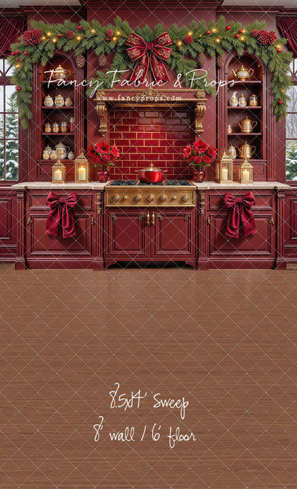 Sophisticated Scarlet Kitchen - With Sweep Option