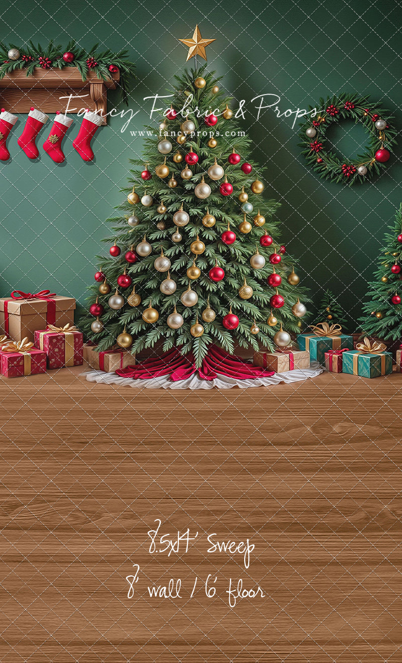 Stockings & Spruce - with Sweep Option