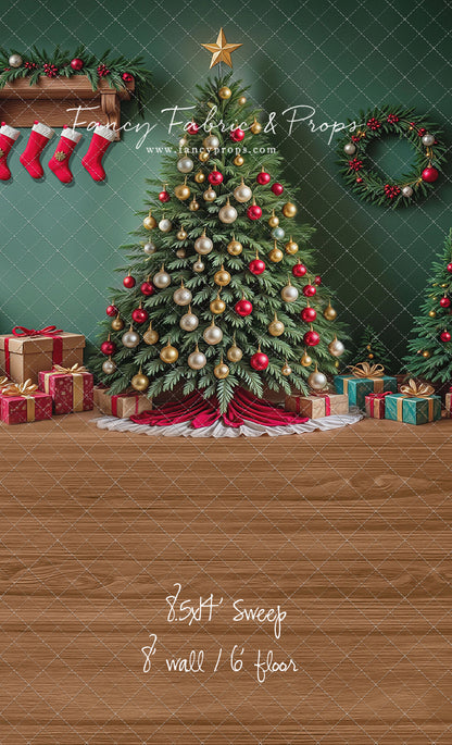 Stockings & Spruce - with Sweep Option