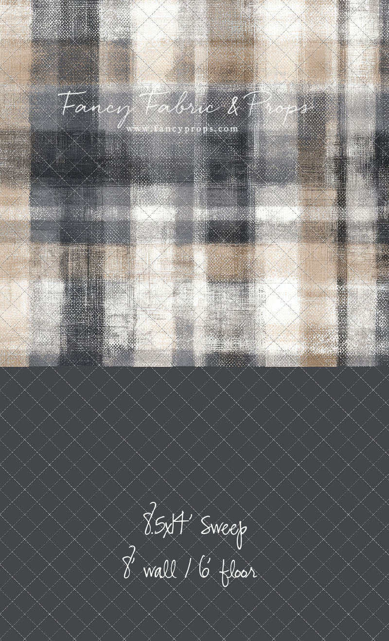 Stone & Sand Tartan - With Sweep Option