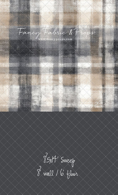 Stone & Sand Tartan - With Sweep Option