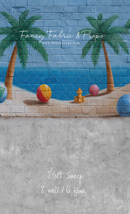 Sunny Shores Mural - With Sweep Option