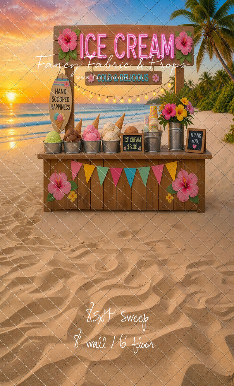 Sunset Ice Cream Stand - With Sweep Option
