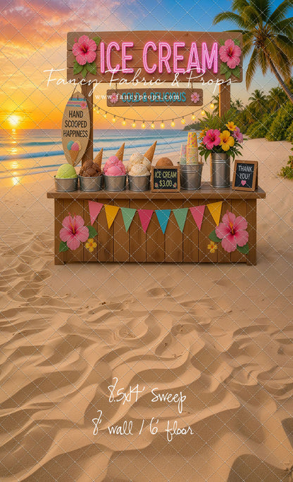 Sunset Ice Cream Stand - With Sweep Option