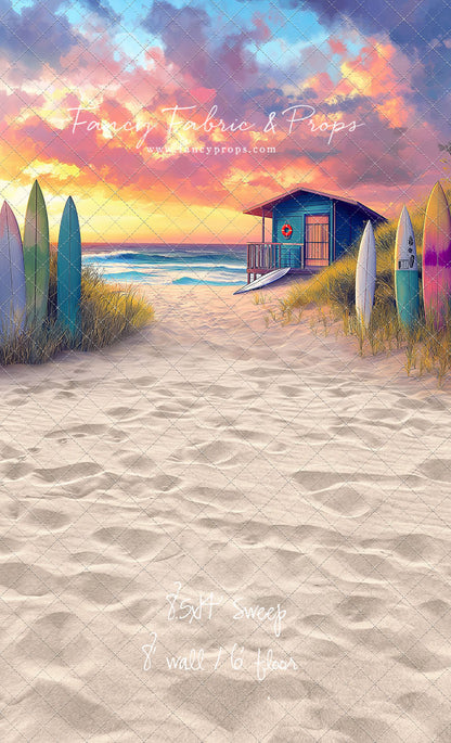 Sunset Surf Shack - With Sweep Option