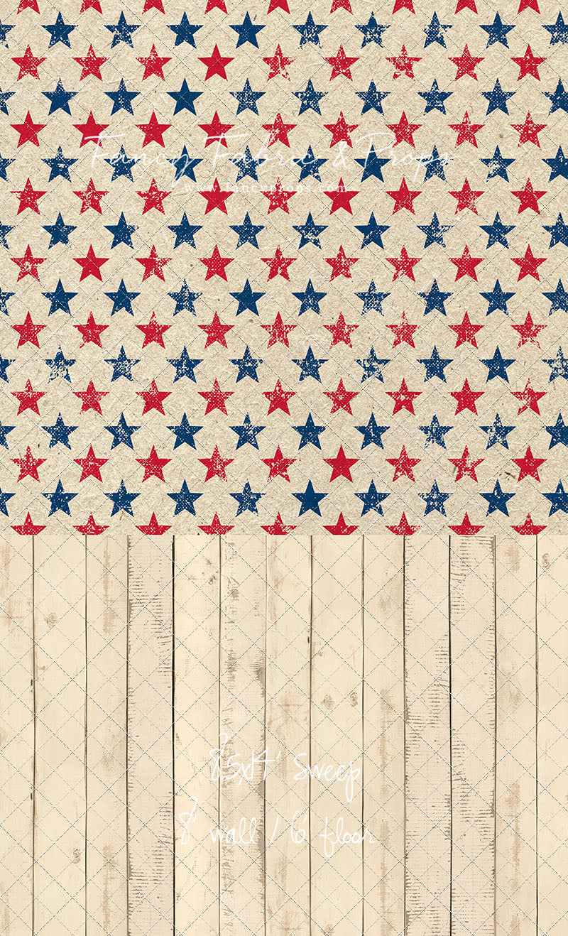 Americana Charm - With Narrow Amanda Cream Wood Floor Sweep Option