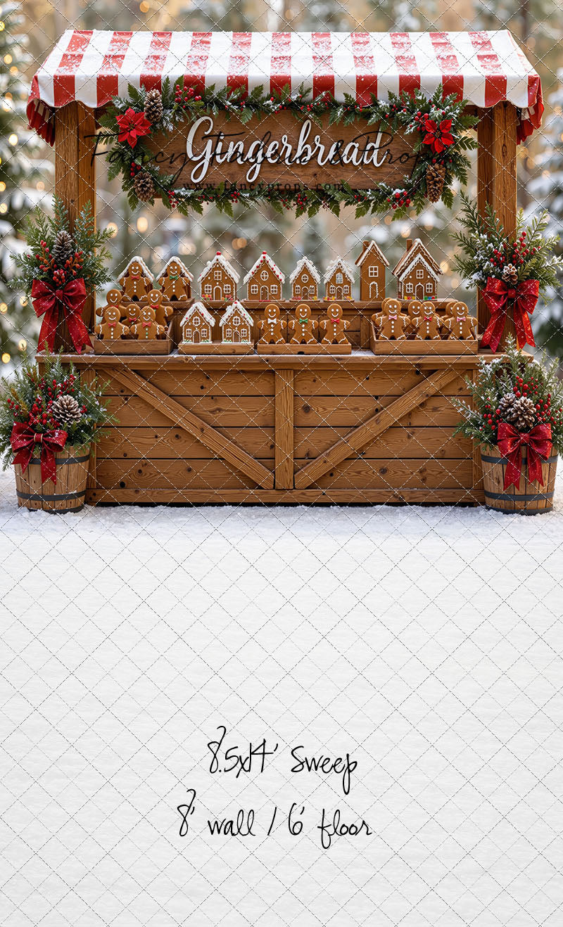 Sweet Spruce Gingerbread Stand - With Sweep Option