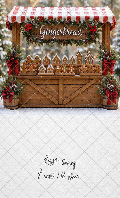Sweet Spruce Gingerbread Stand - With Sweep Option