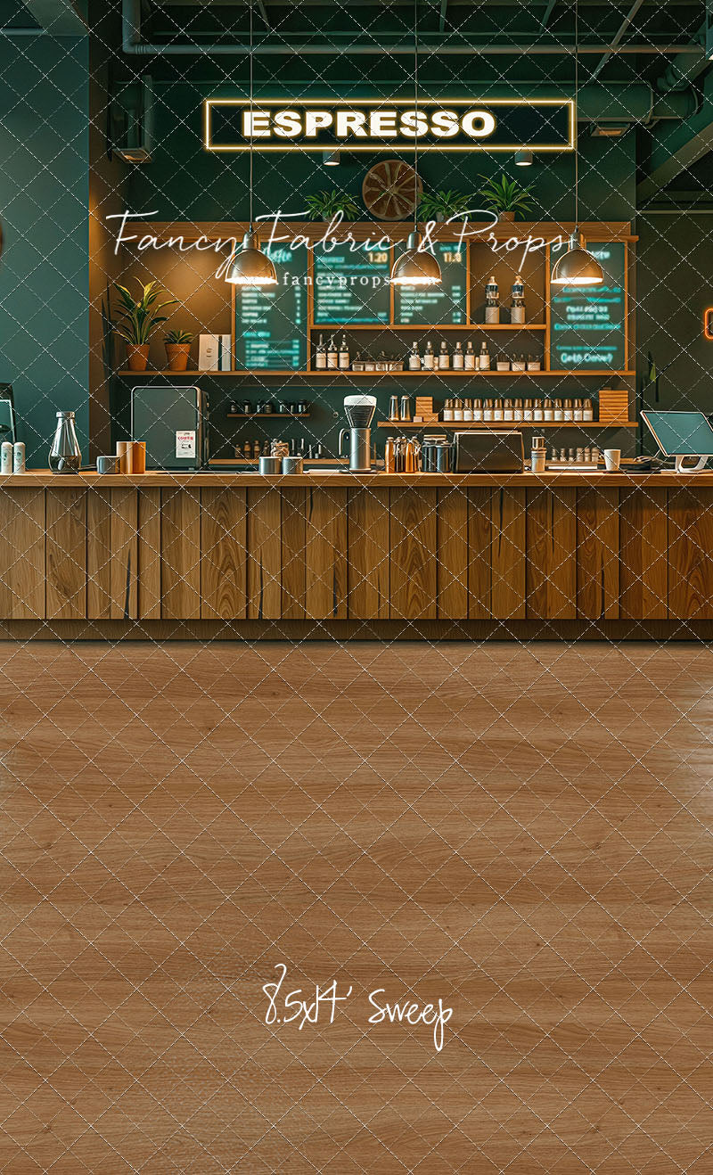 The Coffee Spot - Wood Floor Version - With Sweep Option