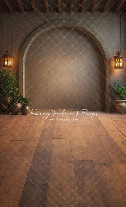 Warm Amber Archway - No Bench - With Sweep Option