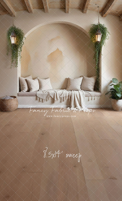 Warm Beige Comforts - Wood Floor - With Sweep Option