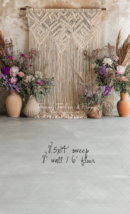 Wildflower Macrame - With Sweep Option