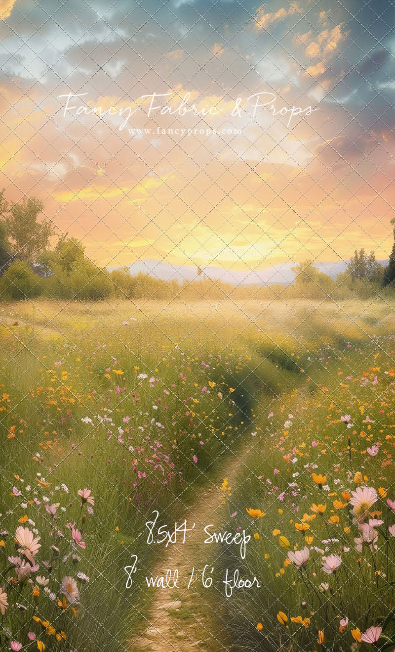 Wildflower Sunset Path  - With Sweep Option