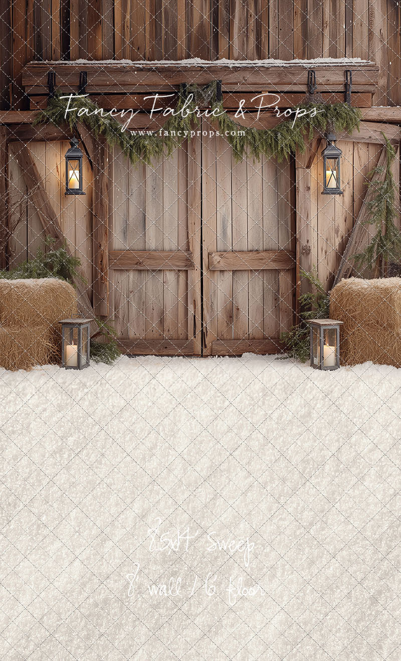 Winter Barn Entry - with Sweep Option
