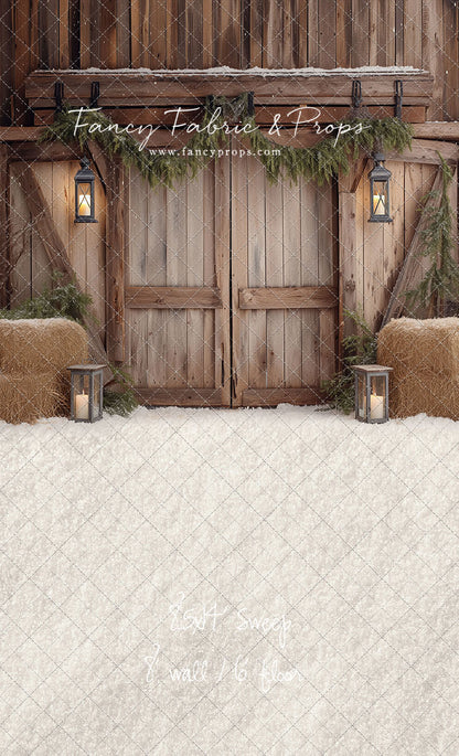 Winter Barn Entry - with Sweep Option