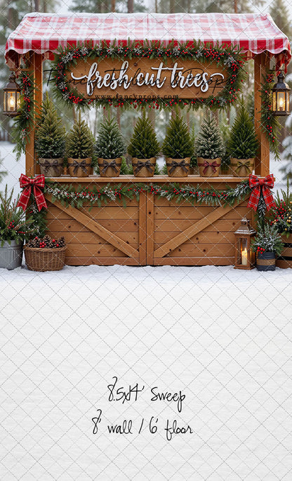 Winter Woods Tree Market - With Sweep Option