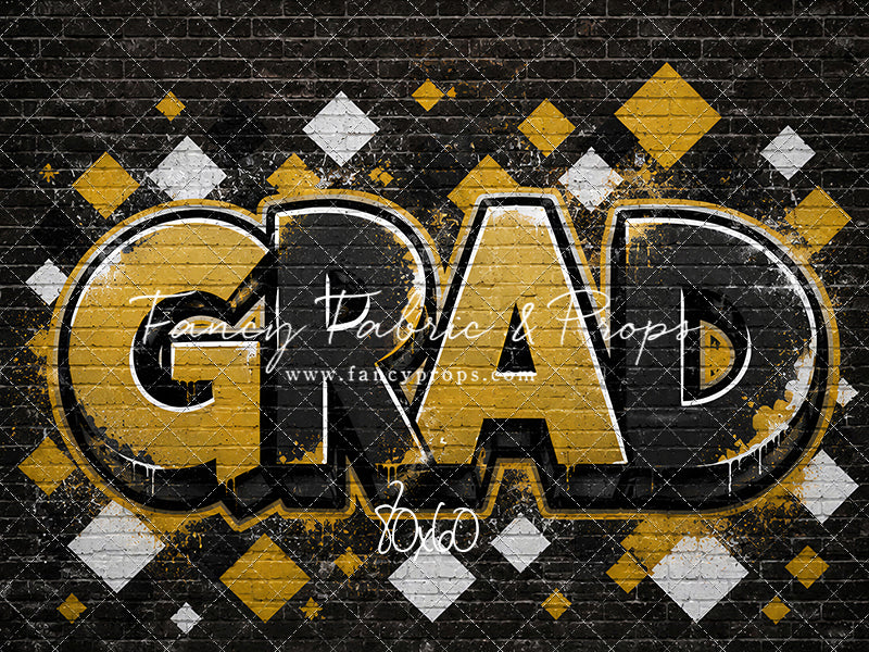Black & Gold Grad - With Sweep Option