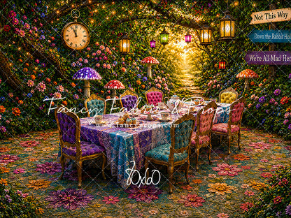 Blooming Garden Tea Party - With Sweep Option