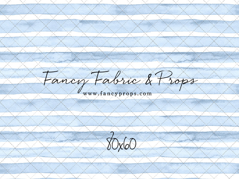 Blue Watercolor Stripes