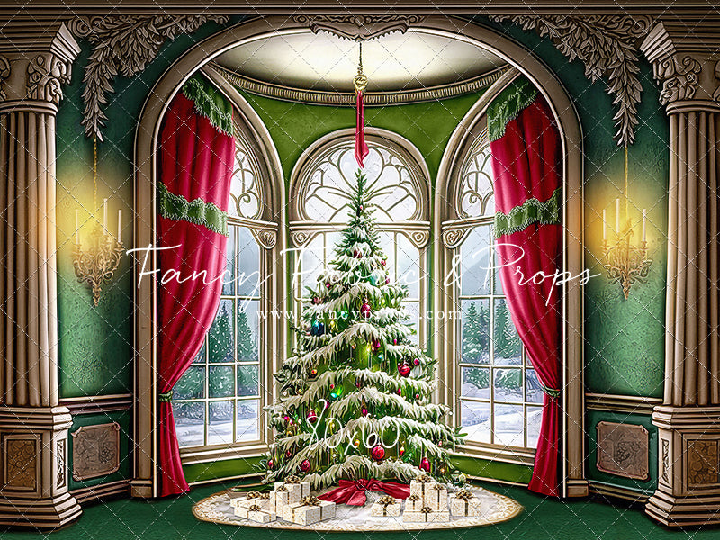 Cathedral Christmas - Green Carpet Option - with Sweep Option