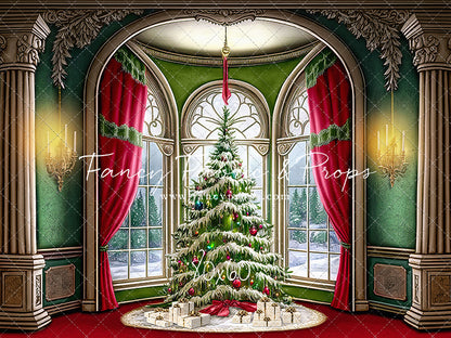 Cathedral Christmas - Red Carpet Option - with Sweep Option