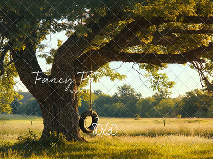 Childhood Tire Swing - with Sweep Option