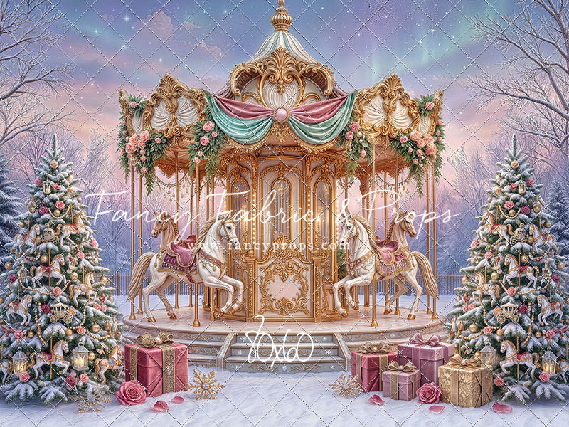 Christmas Carnation Carousel - With Sweep Option