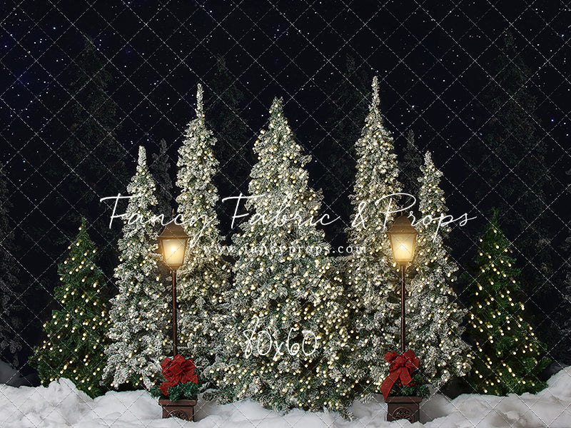 Christmas Cottage Trees