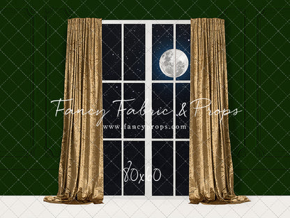 Classy Gold & Greens Window