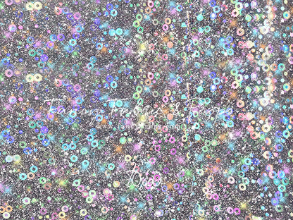 Cosmic Celebration - With Solid Beige Gray Floor Sweep Option