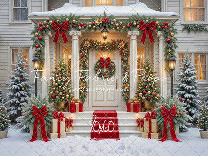 Cozy Christmas Entry - With Sweep Option