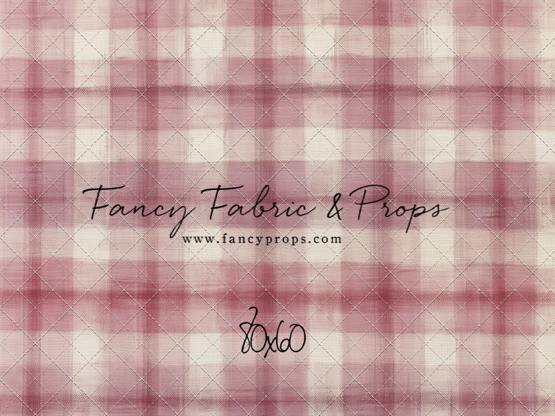 Cranberry Plaid - With Sweep Option