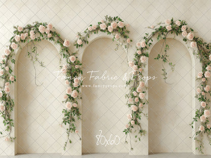 Cream Rose Courtyard - With Sweep Option