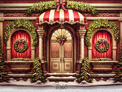 Crimson & Gilt Christmas Emporium - with Sweep Option