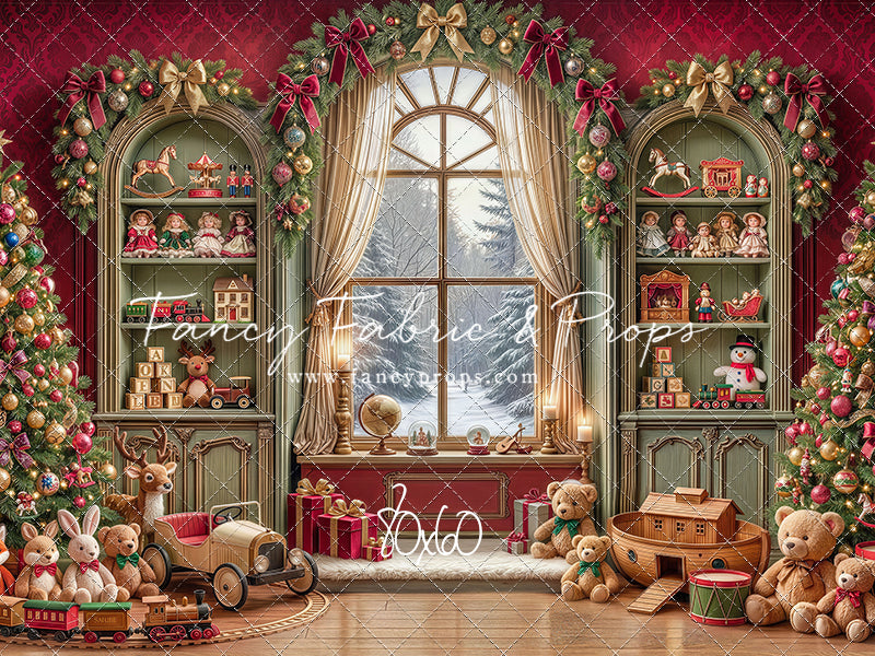 Darling Damask Christmas - with Sweep Option