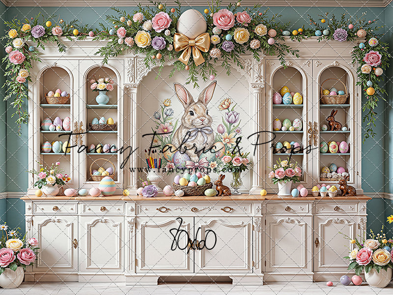 Easter Cupboard - White Floor - With Sweep Option
