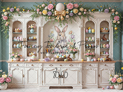 Easter Cupboard - White Floor - With Sweep Option