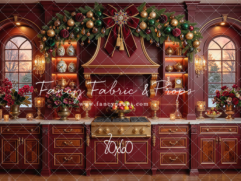 Elegant Scarlet Kitchen - With Sweep Option