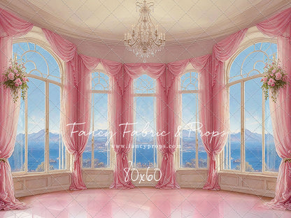 Elegant Summertime Mountain View - Marble Floor - With Sweep Option