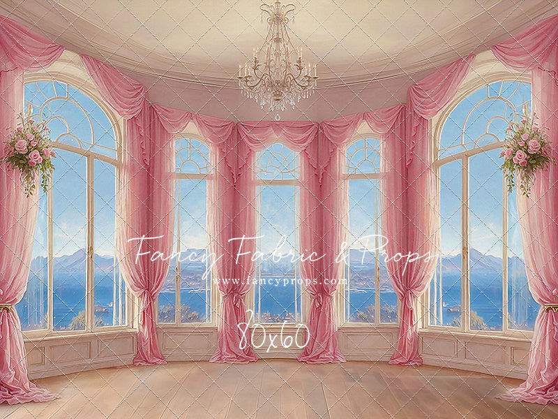 Elegant Summertime Mountain View - Wood Floor - With Sweep Option