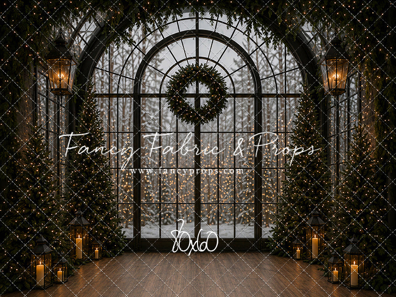 Evening Christmas Window - with Sweep Option
