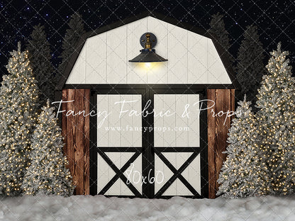 Modern Christmas Barn - With Light