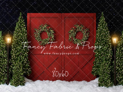 Fancy Red Barn Doors