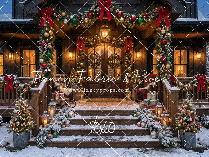 Festive Front Porch - With Sweep Option
