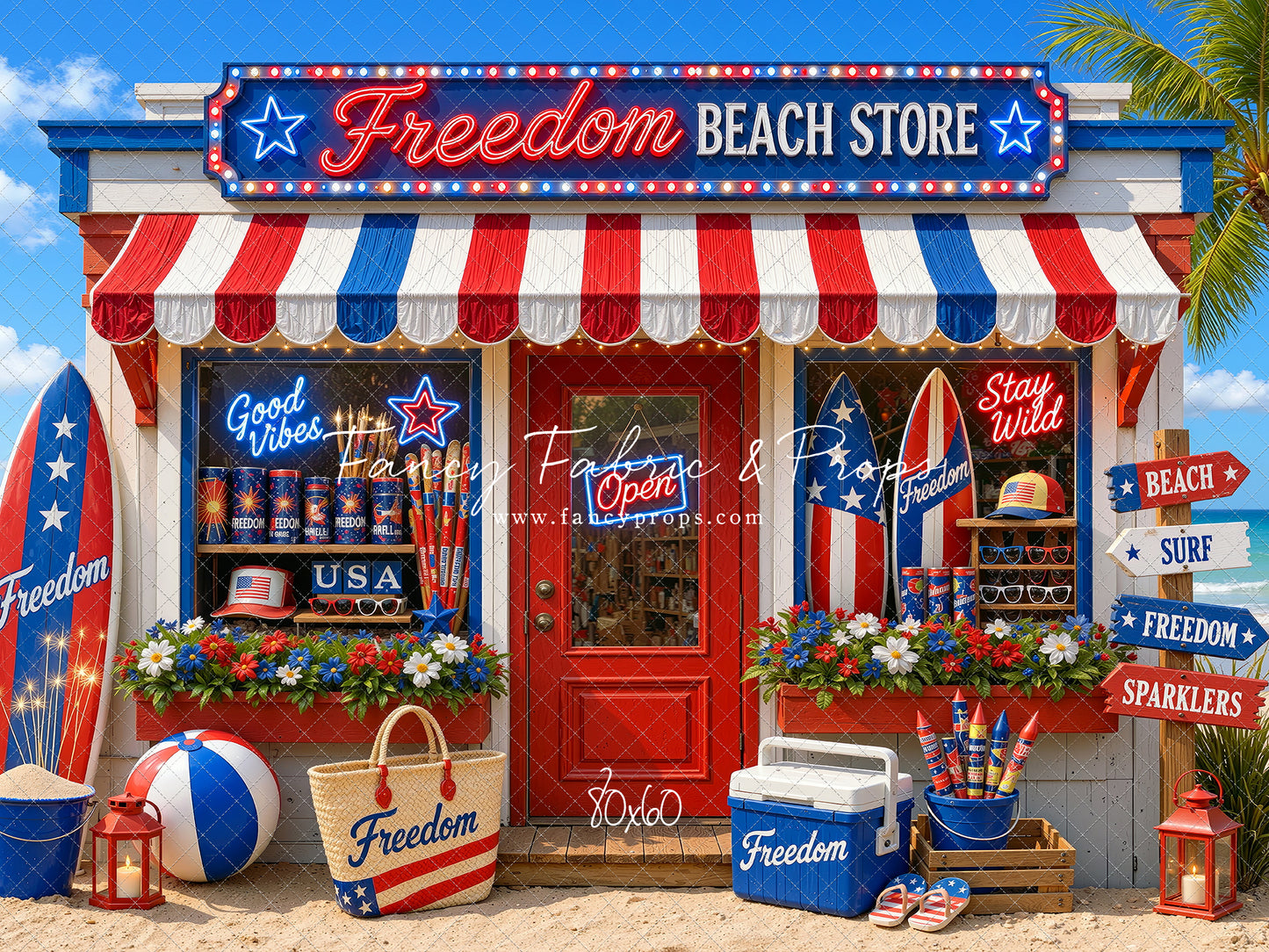 Freedom Beach Shoppe - With Sweep Option
