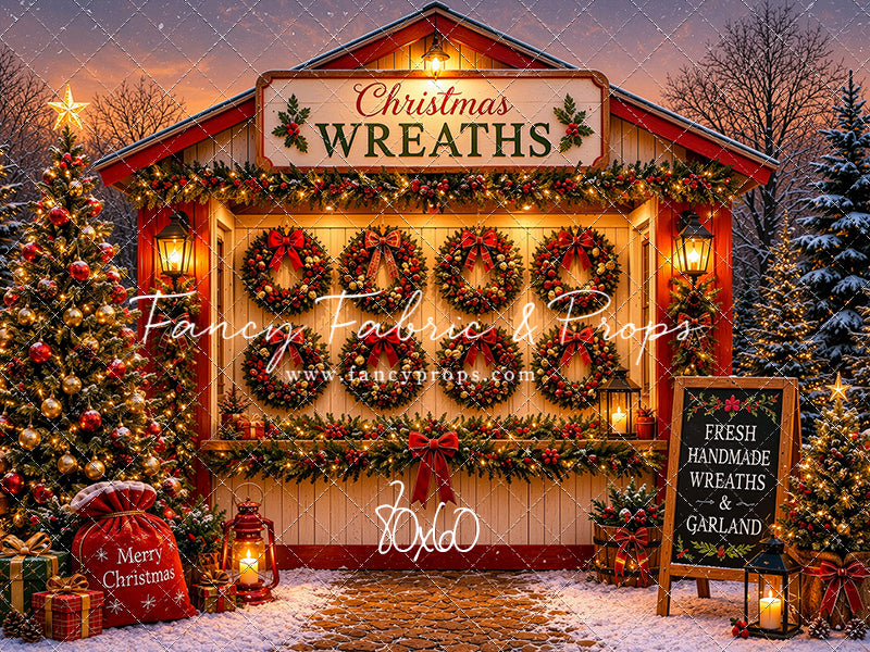 Freshly Made Wreath Station - with Sweep Option